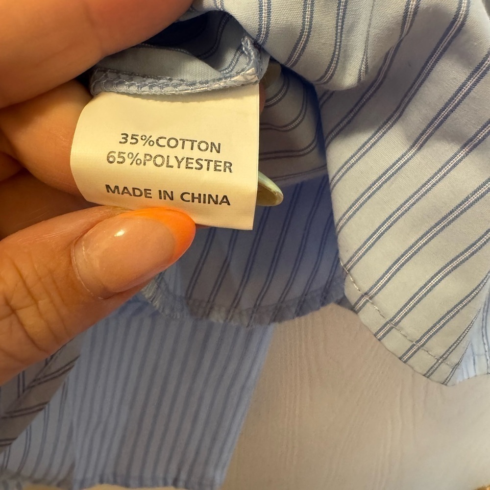 Striped Button-Up Blouse - Picture 7 of 11